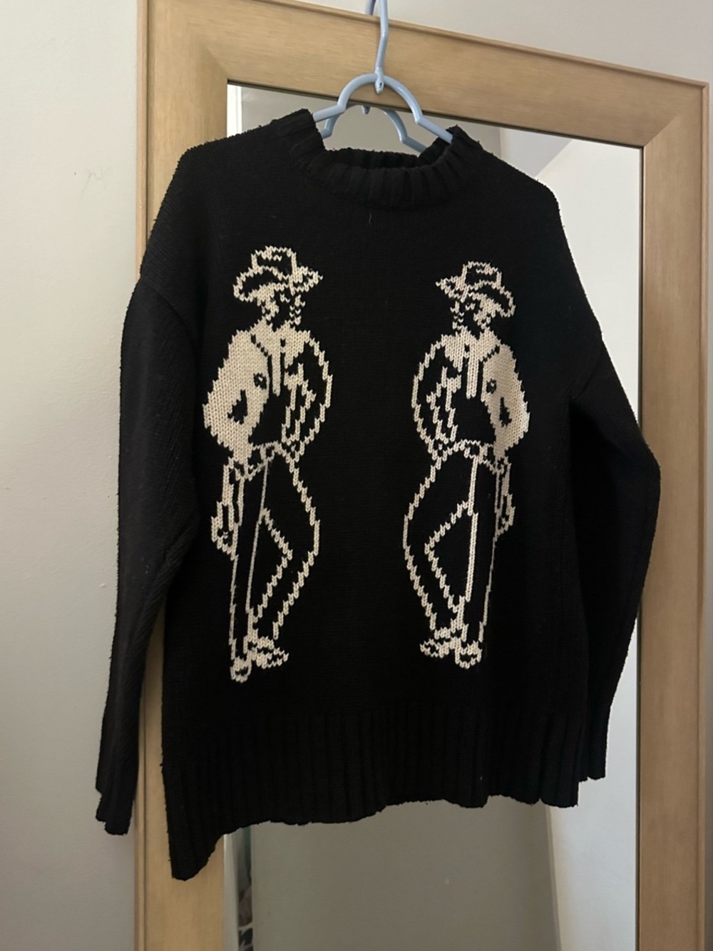 Ovadia & Sons Cowboy Intarsia Knit Sweater